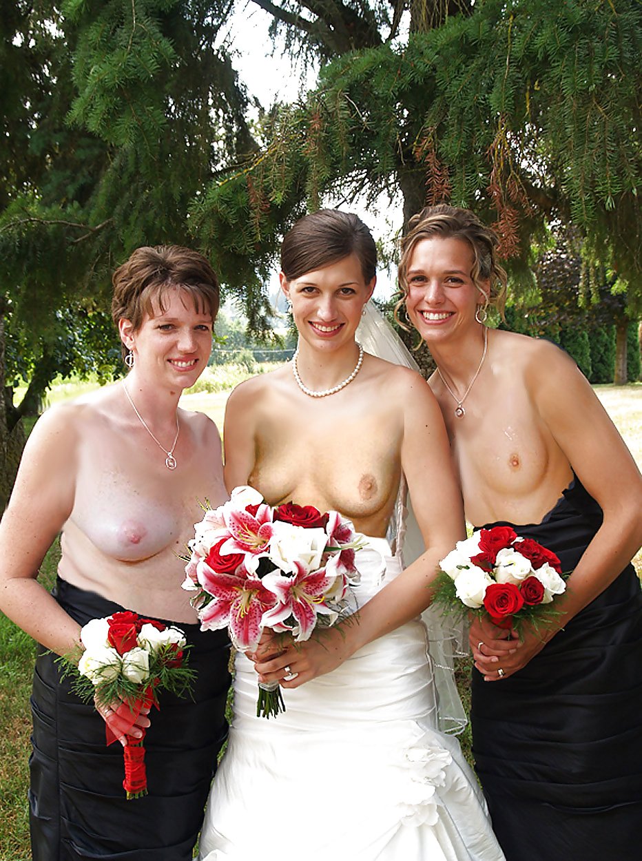 Lesbian in wedding dresses