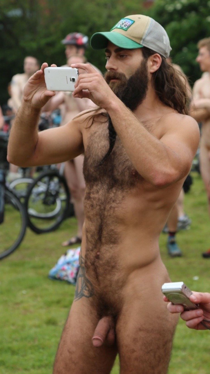 Naked hairy pumped up guys