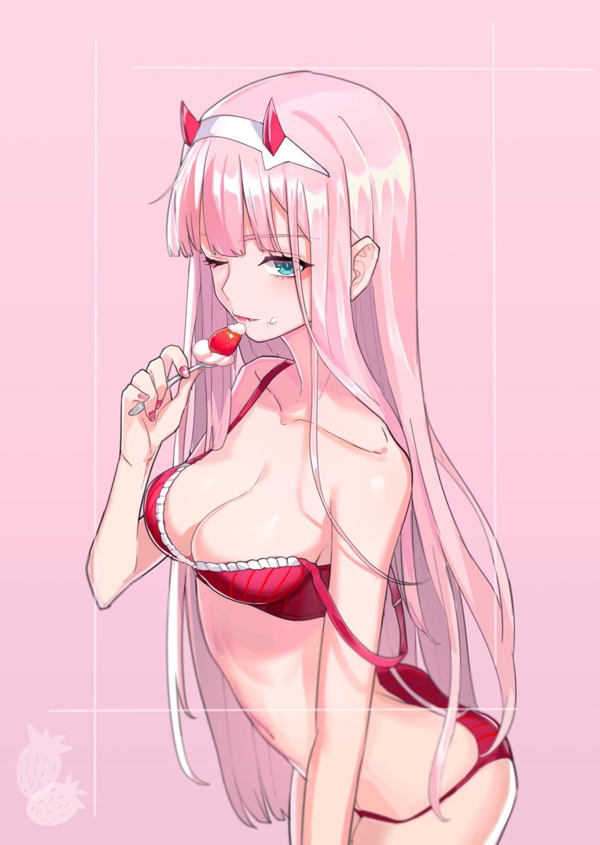 Zero Two anime ahegao