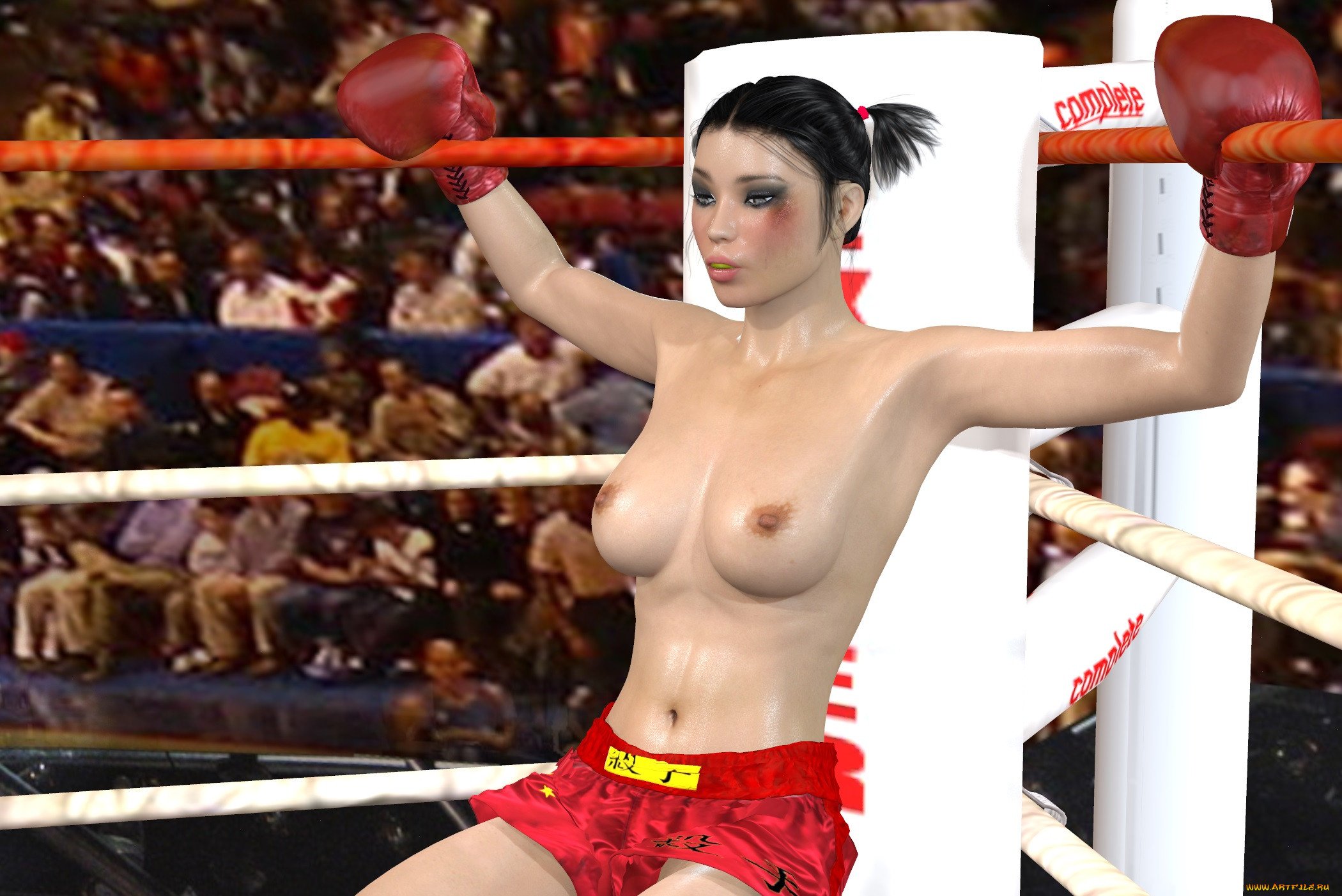 Japanese Nude Boxing - Toples Boxing - 72 porn photo