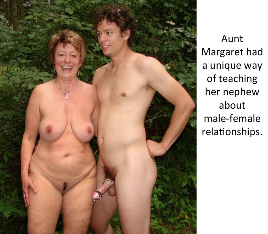 Nude mom son