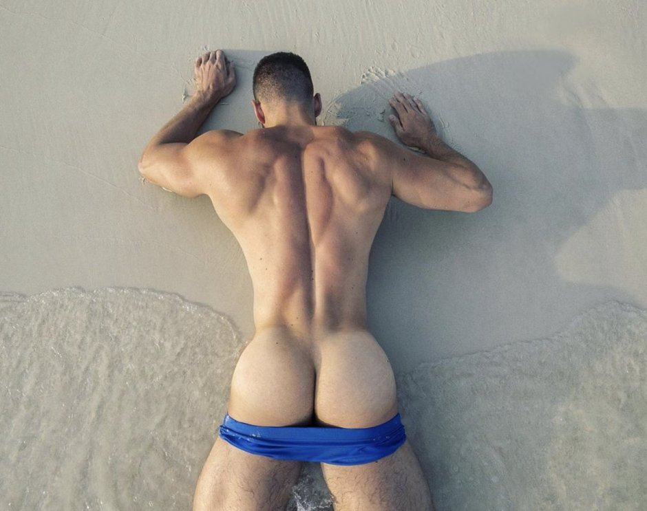 Beautiful naked men's buttocks
