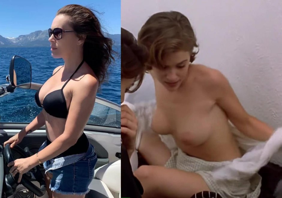Alissa Milano breastfeeding