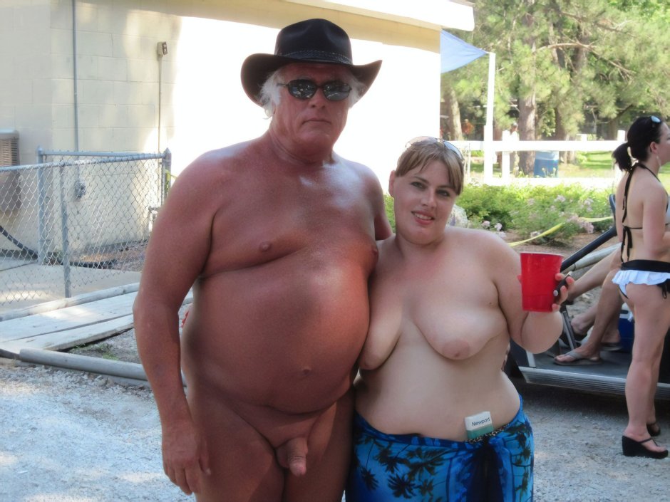 Old naked ladies in nature