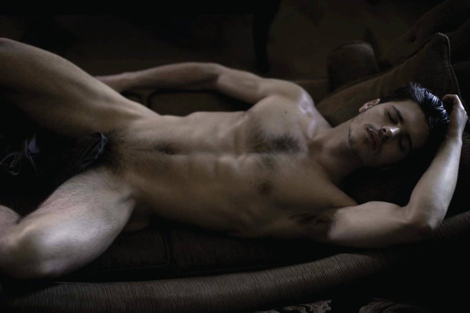 Naked actor Michael Forest