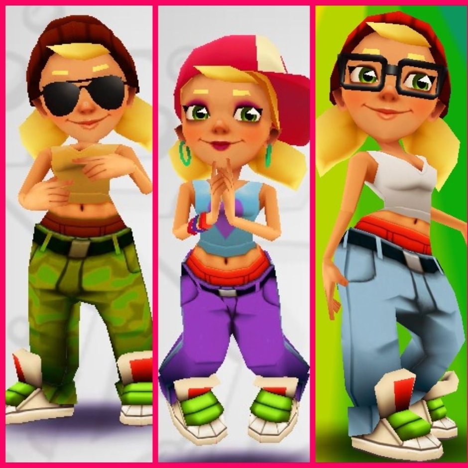 Sabway Surf Cartoon characters