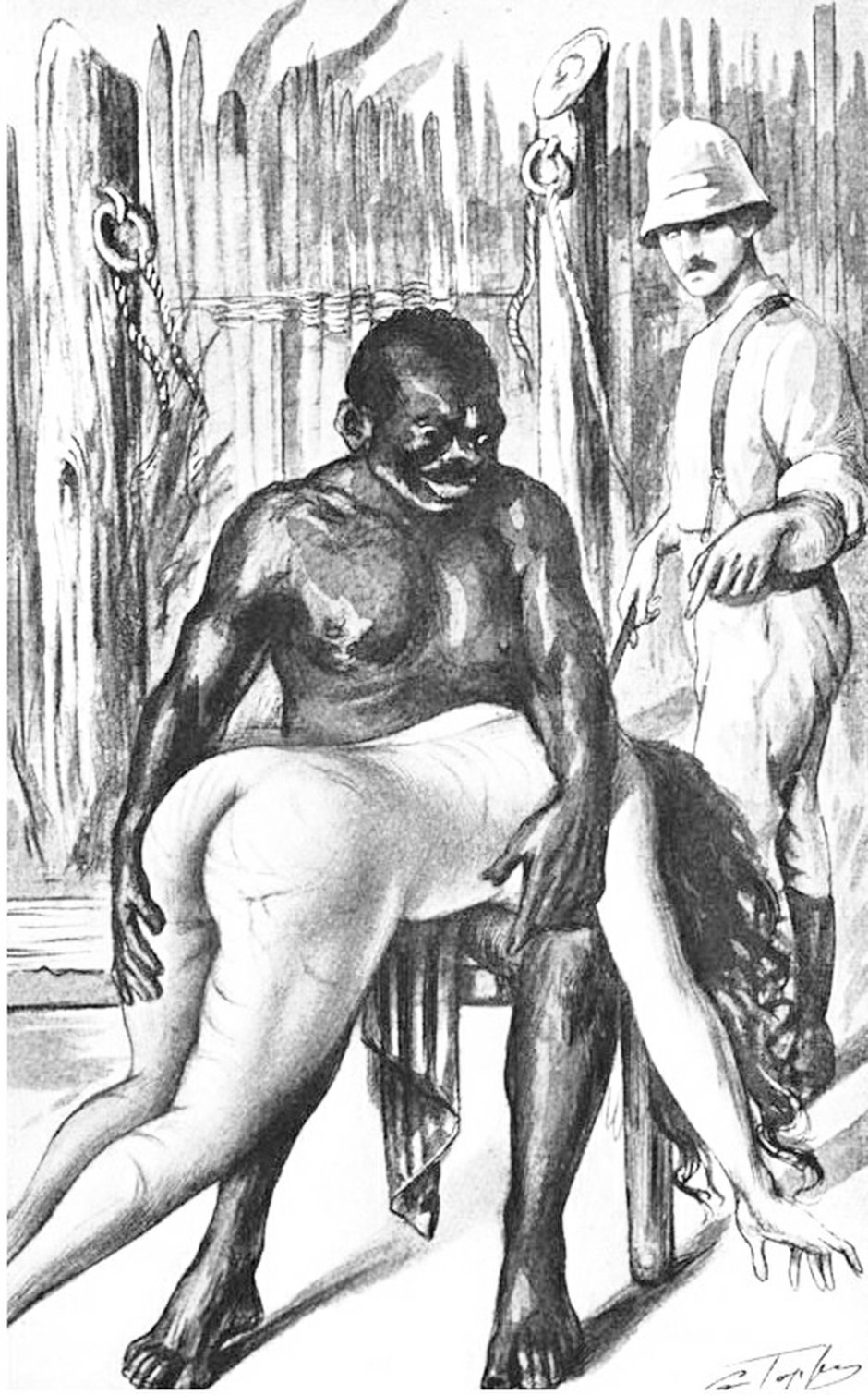 Competitions of naked slaves