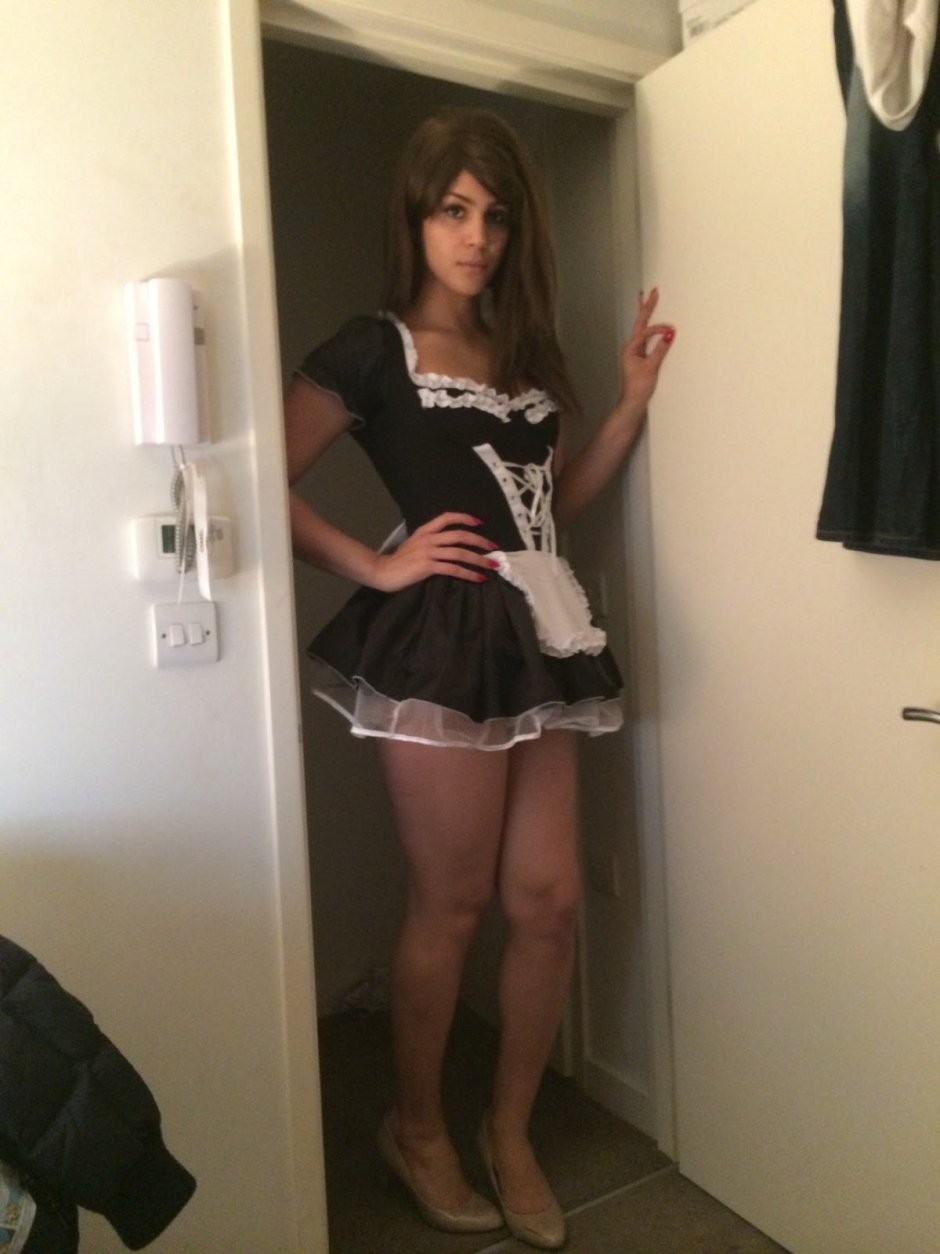 Crossdressers at a party