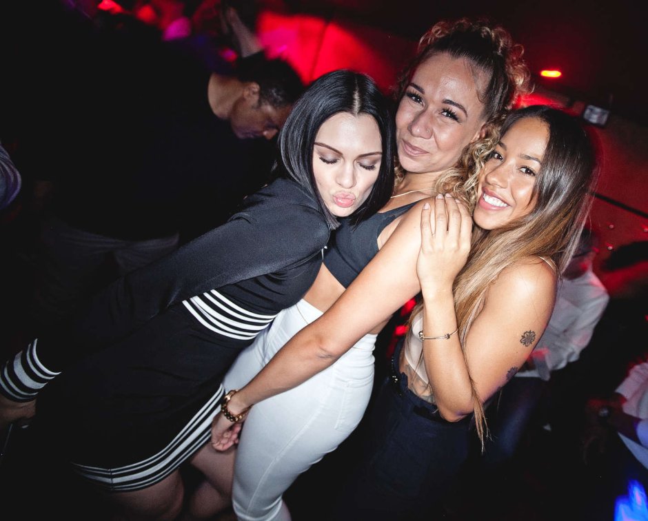 Girls in a nightclub