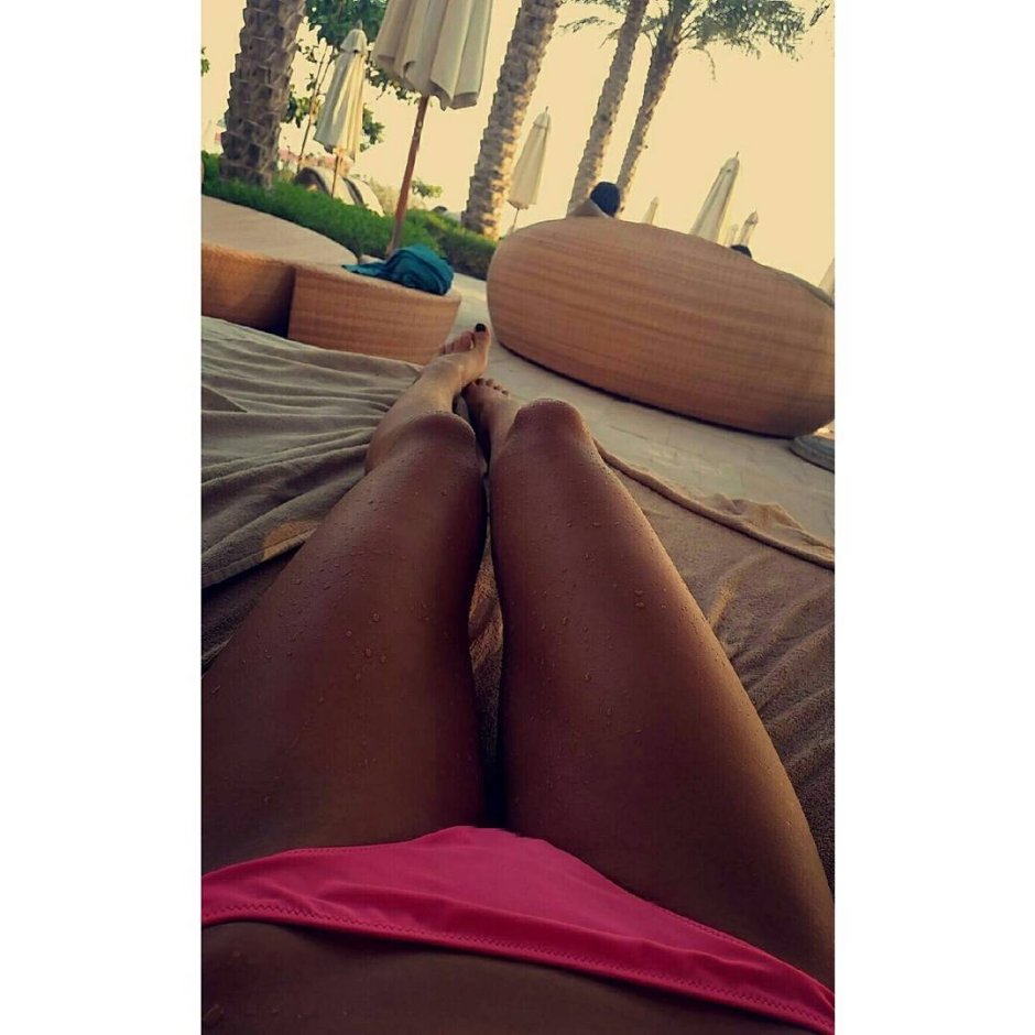 Runner Alisa Schmidt in a swimsuit