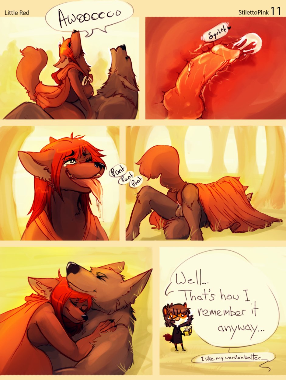 Furry comic book red cap