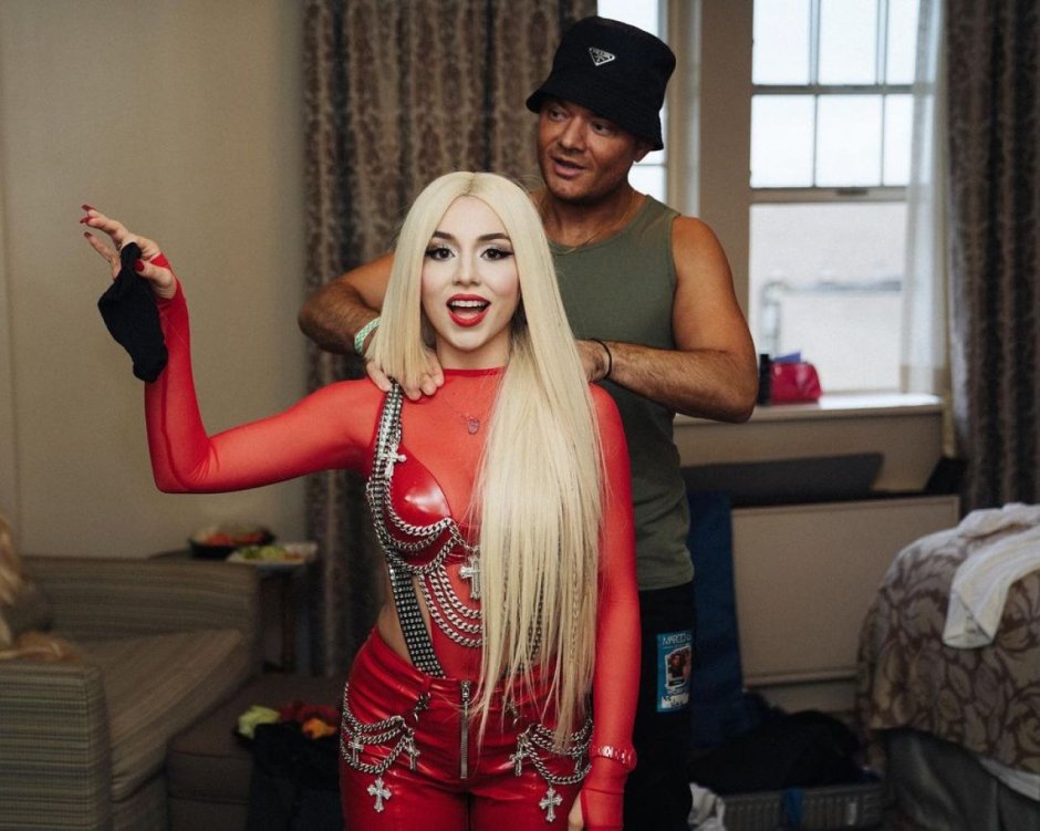 Ava Max Leather Pants