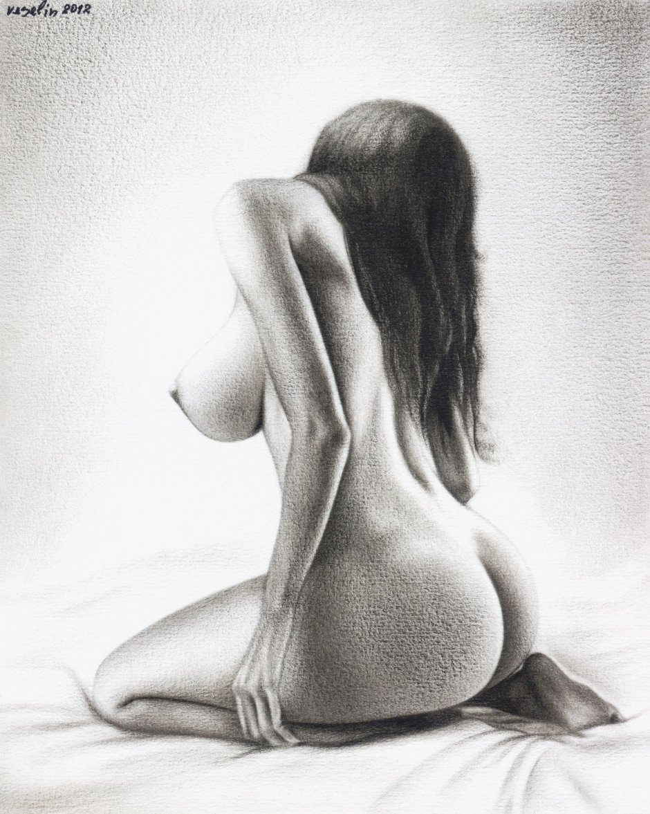 Erotic drawings with a pencil