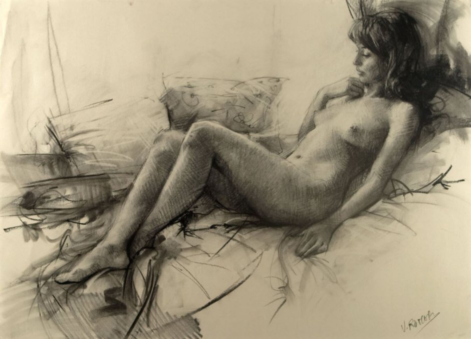 Beautiful drawings of naked women