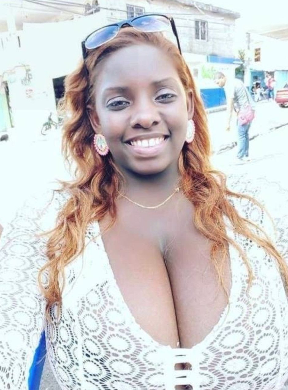 Huge naked boobs of a black man