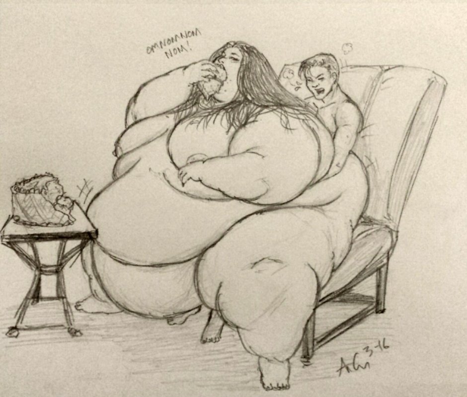 The thickest. Naked. Women