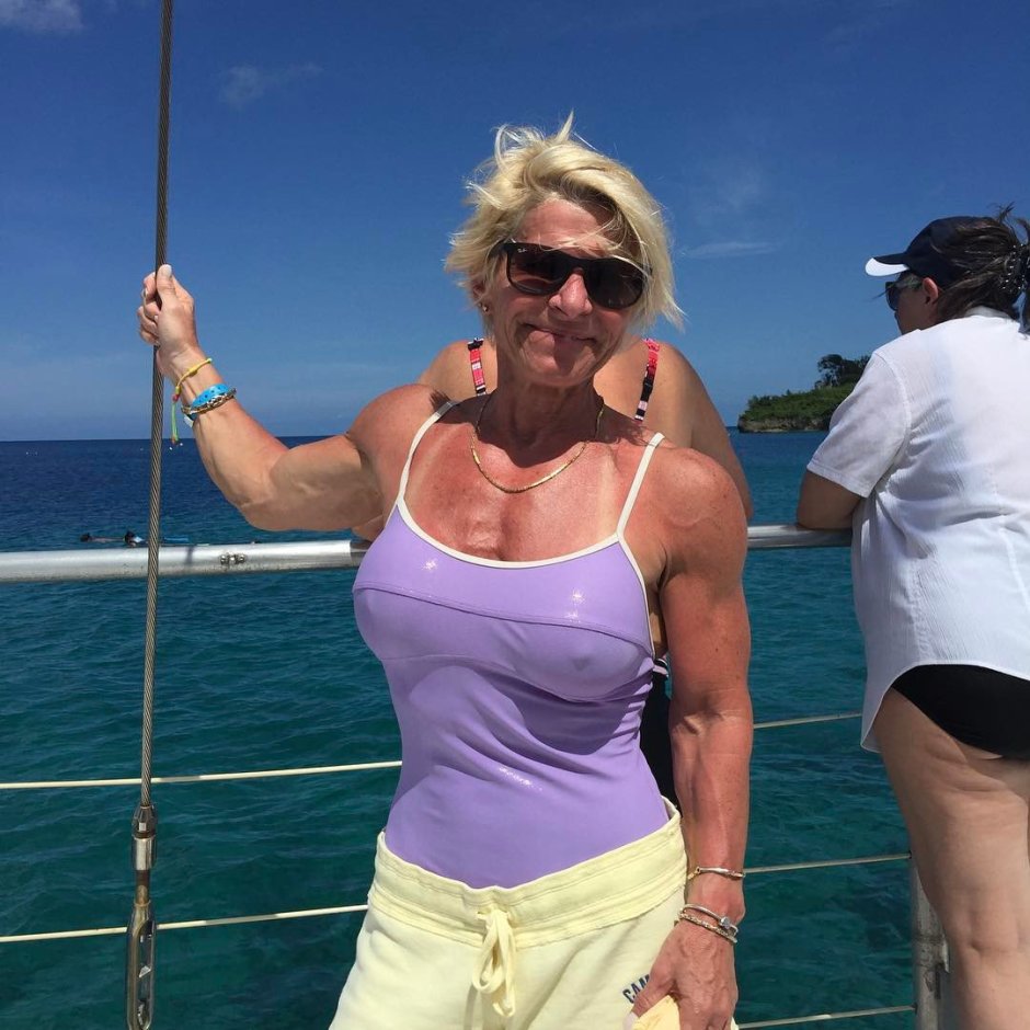A woman with a flabby tummy