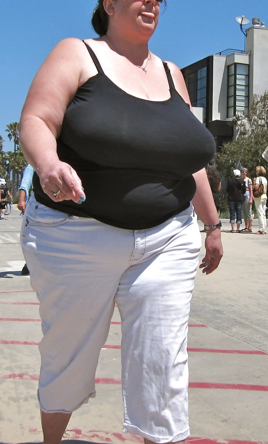 Russian Mom 50 Saggy Beach
