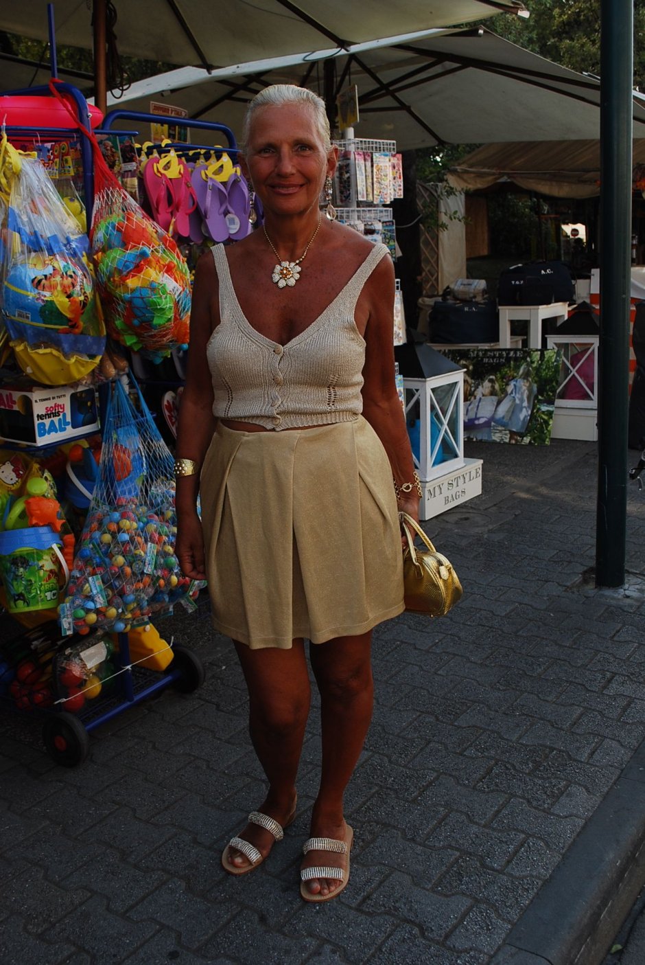 Elderly old women with large breasts