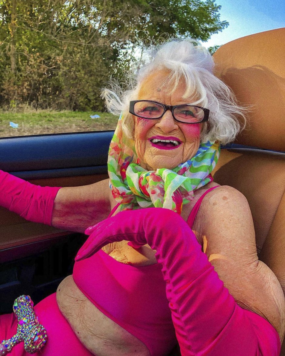 Granny bikini with hair