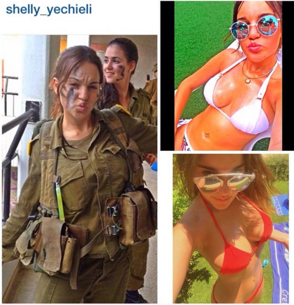 Women in the Israeli army naked