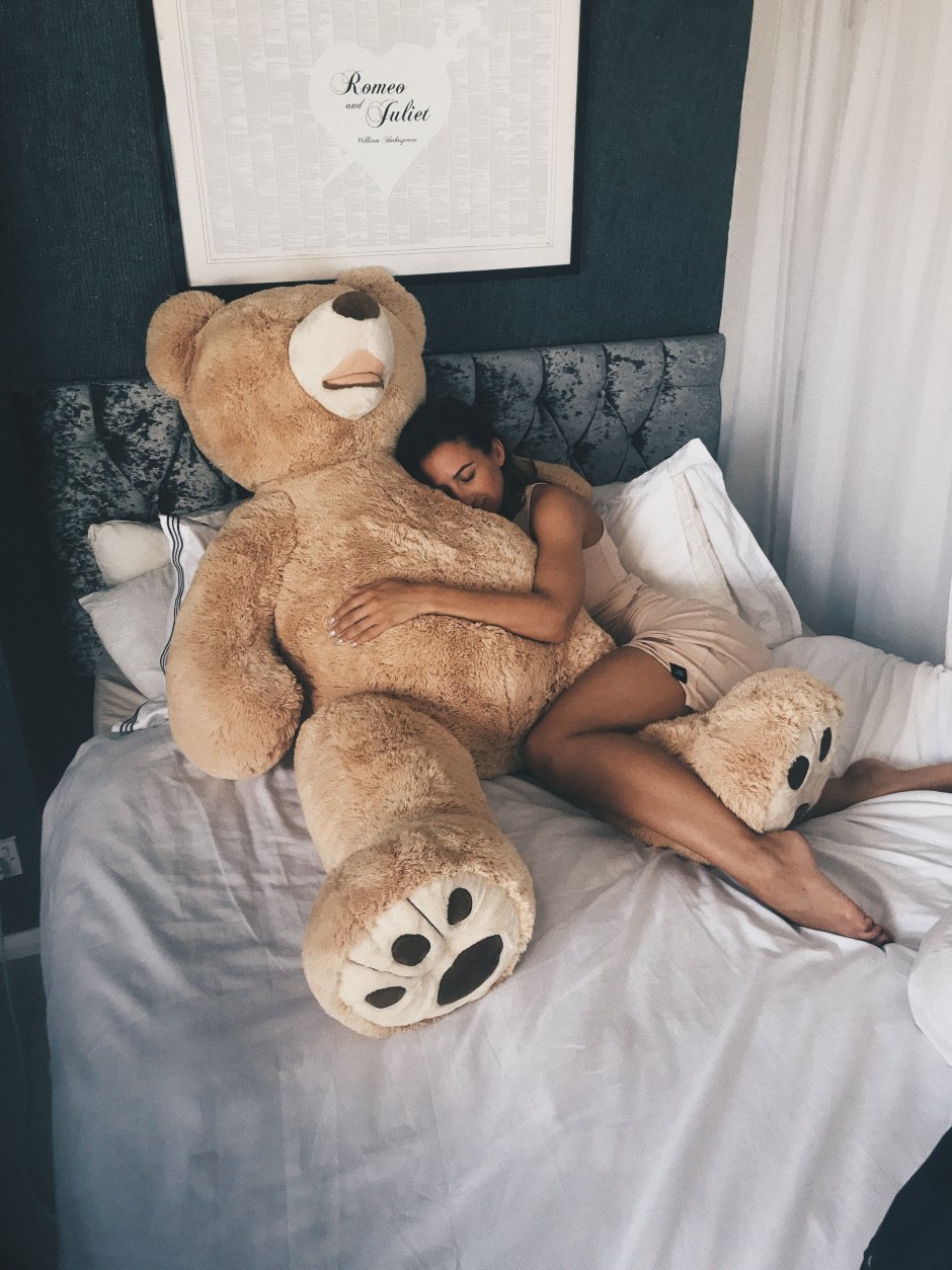 Girl with a plush bear