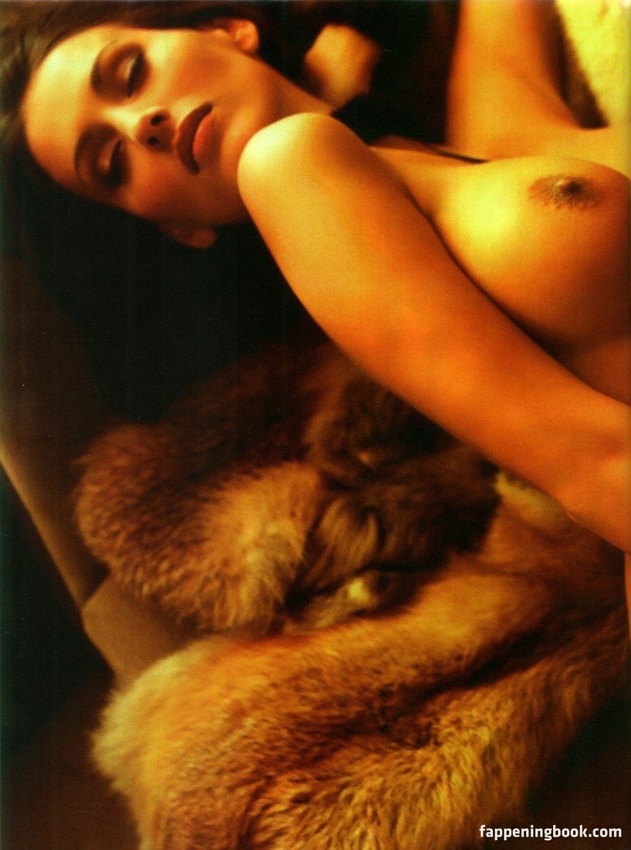 Zsuzsanna ripli on the sofa naked