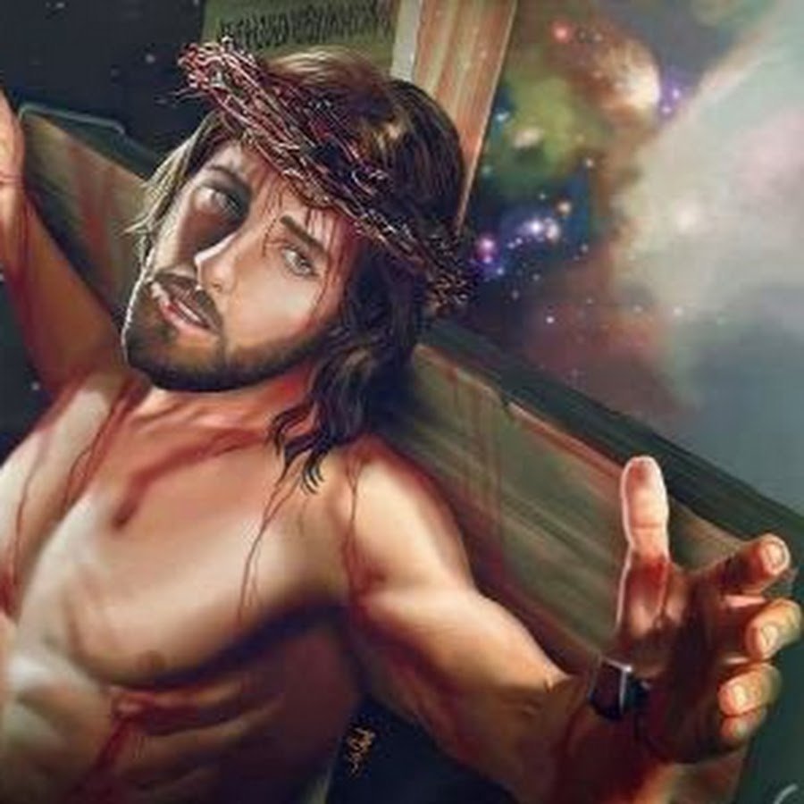 God father and son on the cross