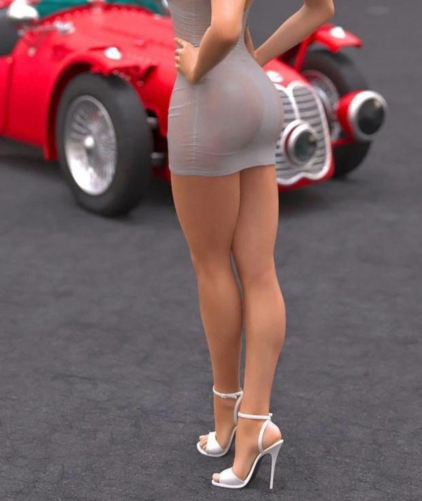 Destiny Moody in a skirt