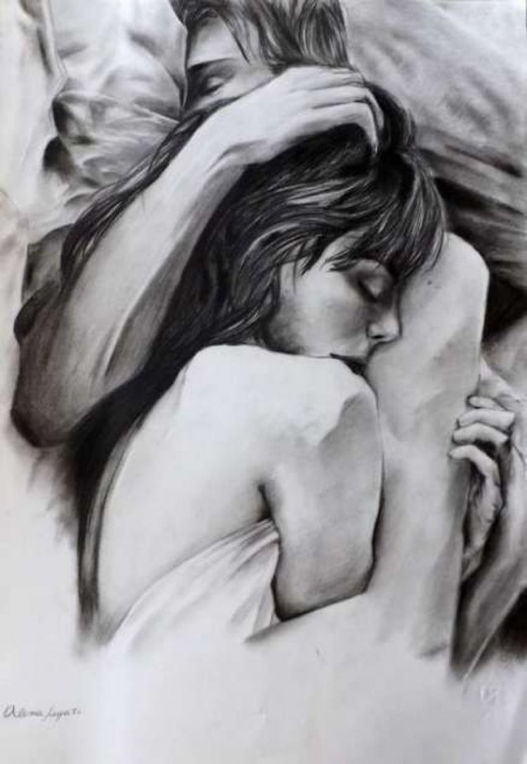 Silhouettes of the female and male body
