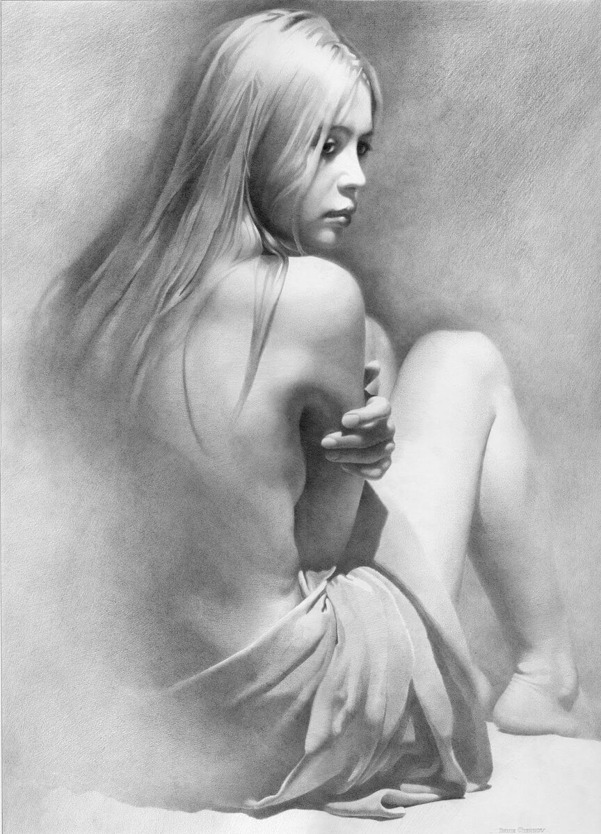 Sketch of the female body