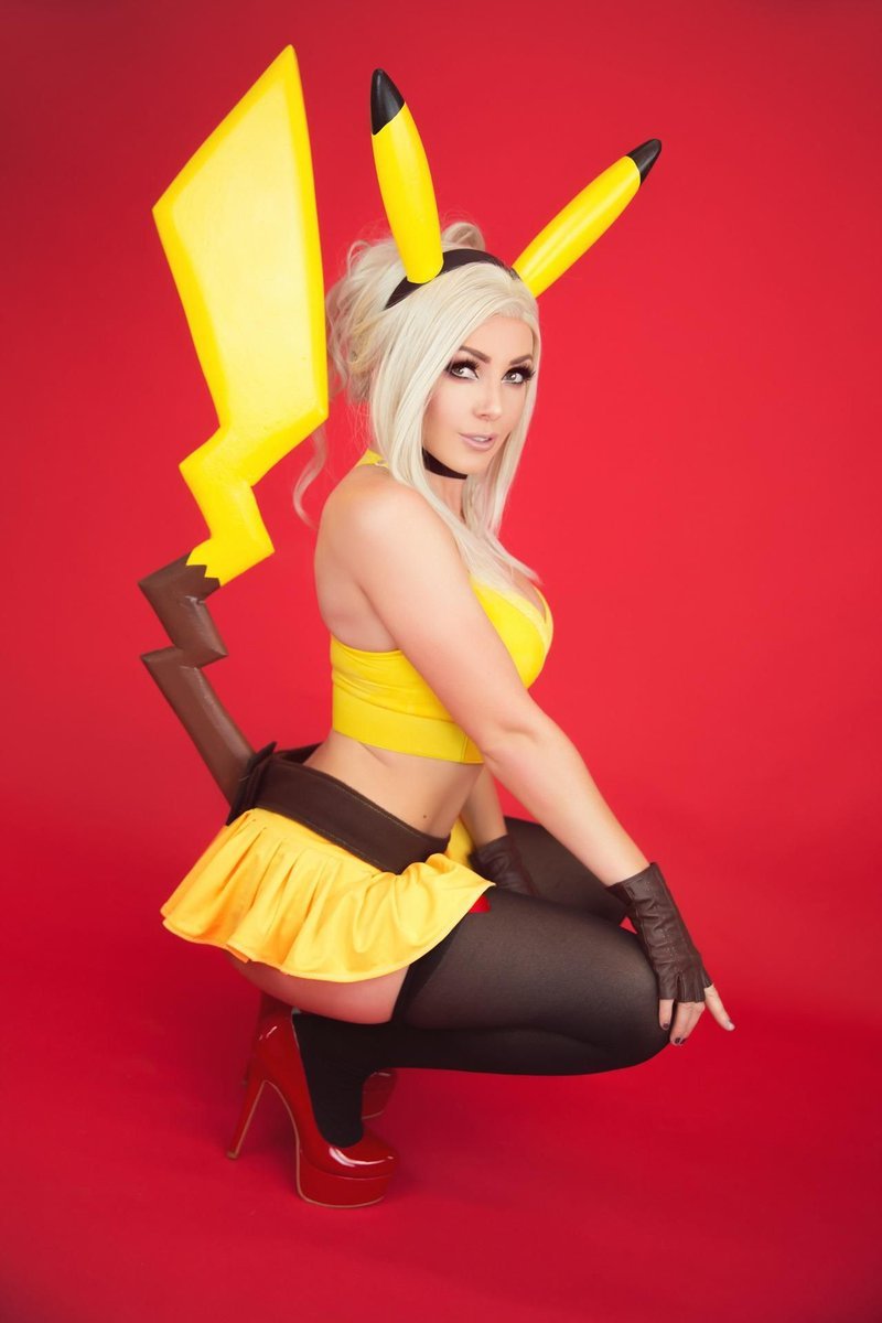 Female cosplay Pikachu