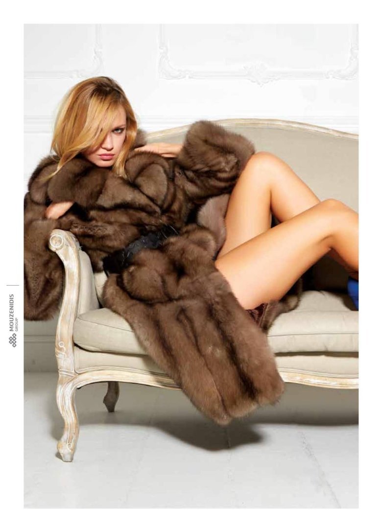 Ebigail Redford in a fur coat
