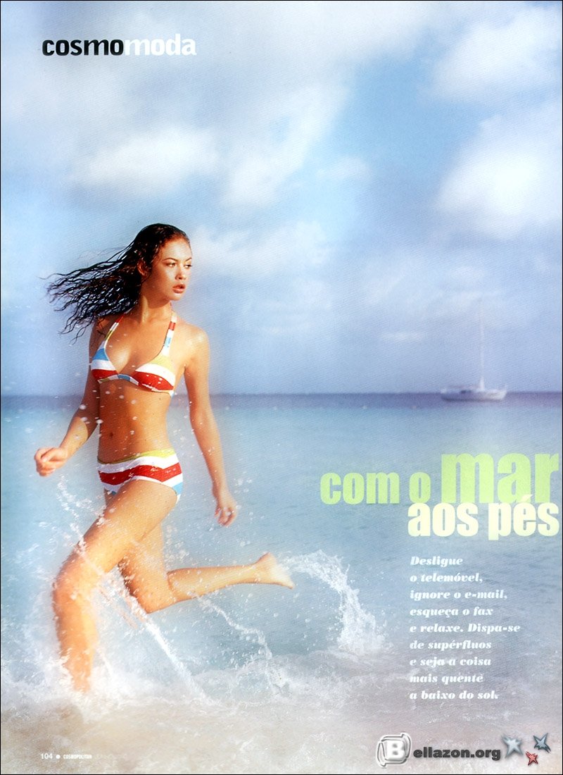 Olga Kurilenko in his youth on the covers