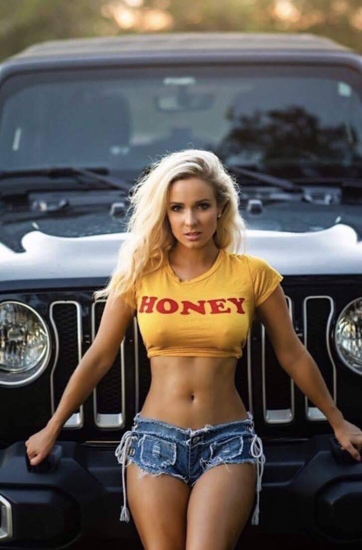 Sexy girl in mini shorts