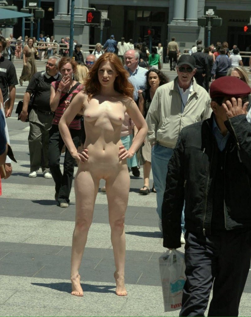 Exhibitionism of clothing store