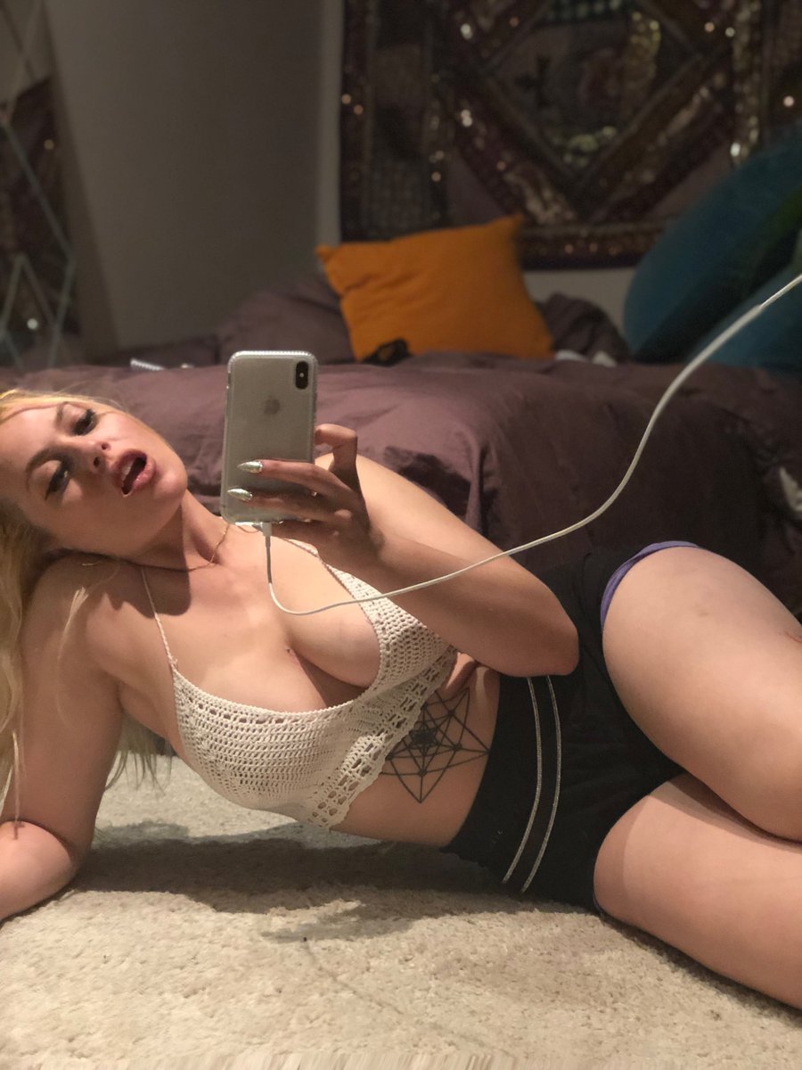 Girl with tongue sticking out