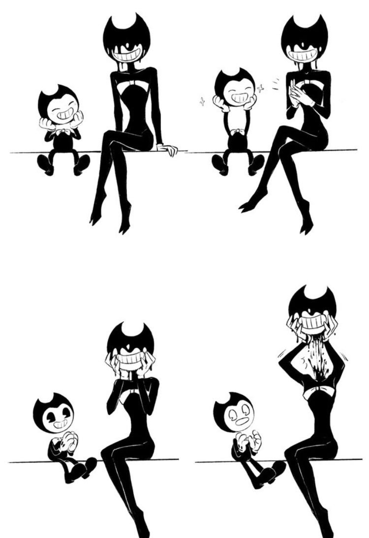 Bendy Demon and Henry Comics