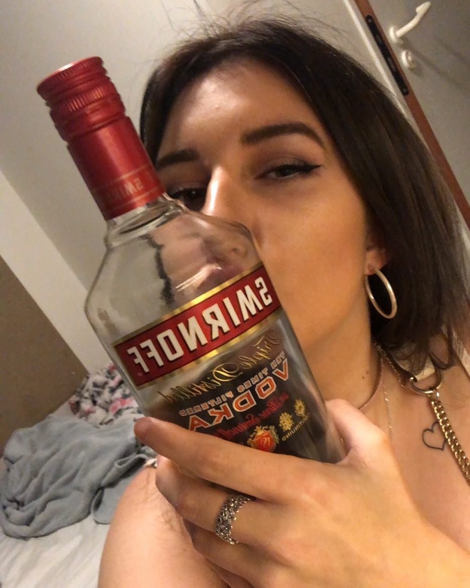 Girls with vodka
