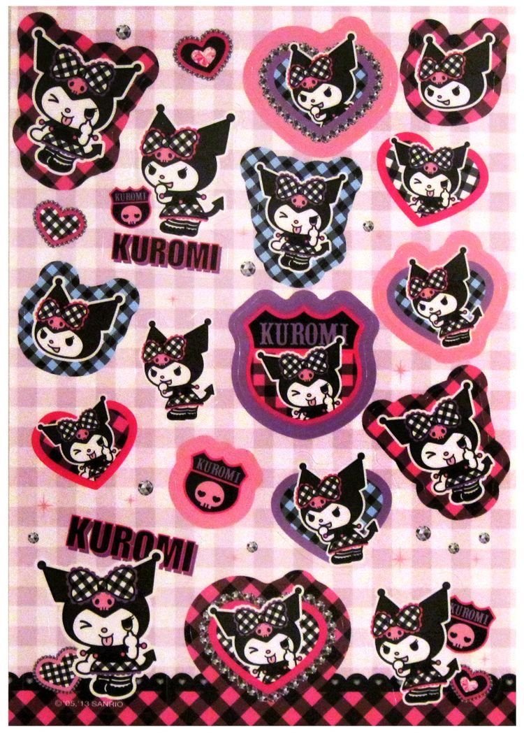 Kuromi Hello Kitty stickers