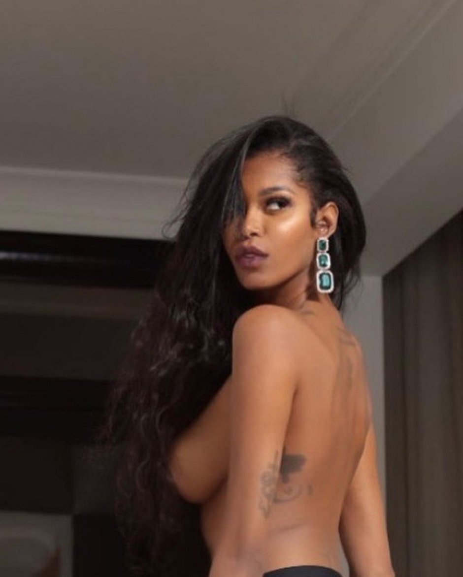 Jessica White is undressing