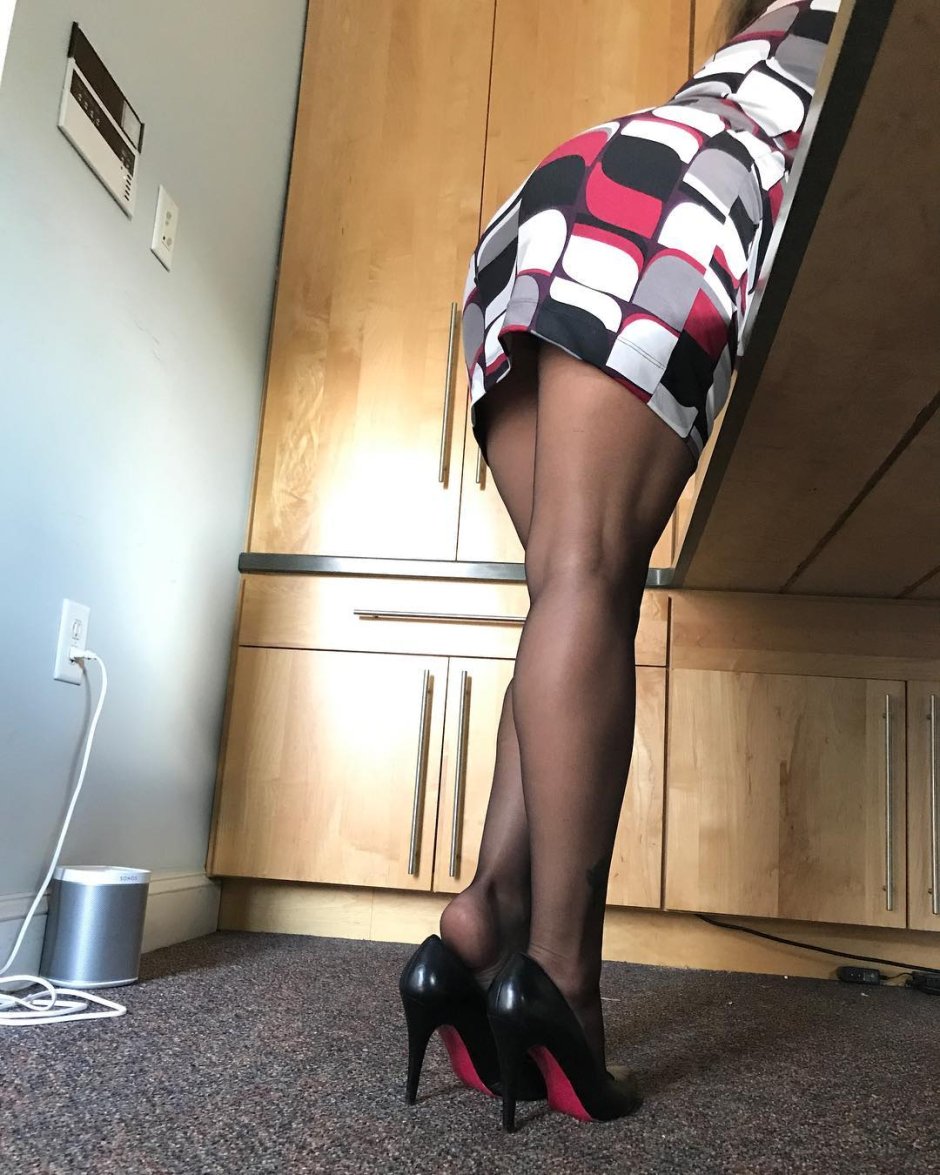 Women's butt in pantyhose