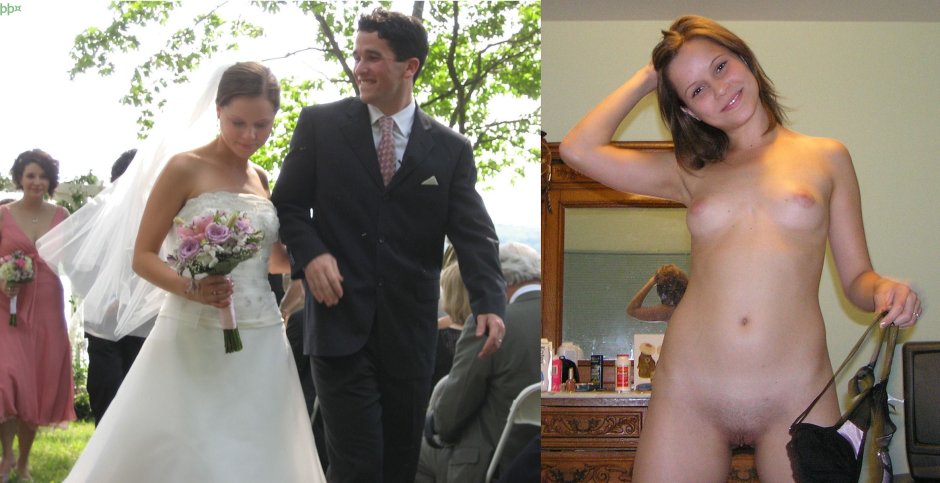 Naked brides after the wedding