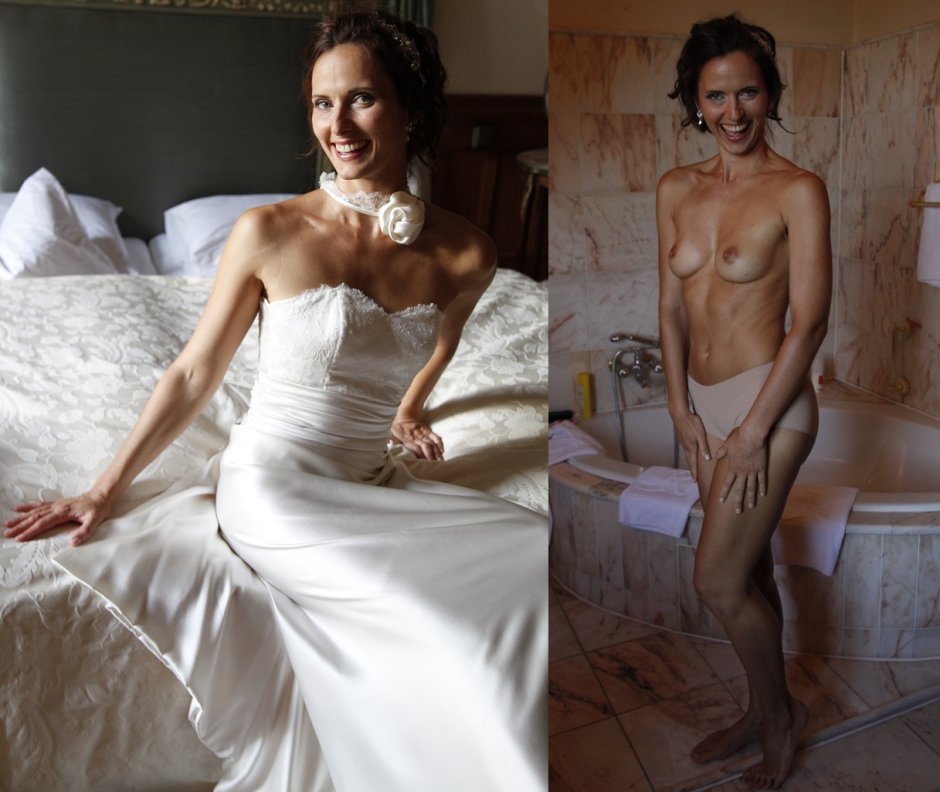 Brides dressed and striped