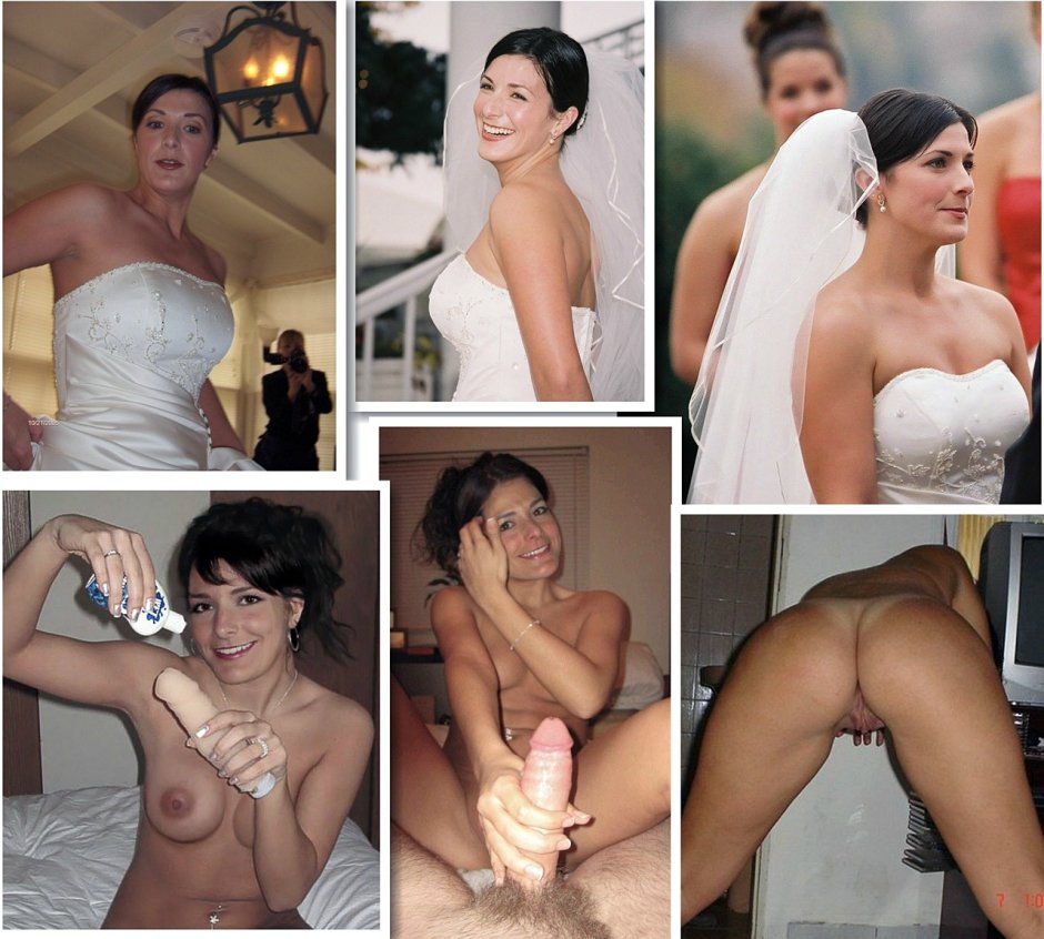 The bride is dressed and undressed