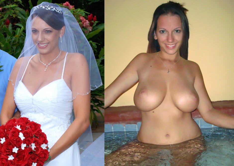 Dressed striped brides old