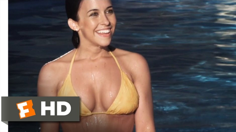 Lacey Chebert on the beach