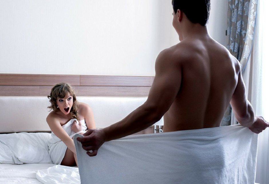 A man undresses a woman