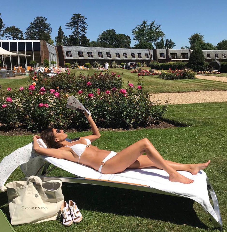 Melanie Sykes in a swimsuit