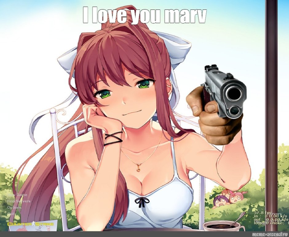 Monica in Doki Doki swimsuit